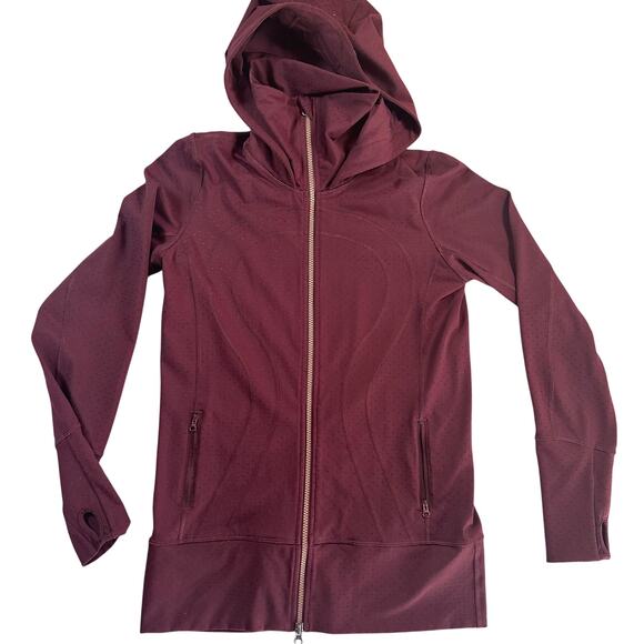 Lululemon Women's Stride Zip Up Jacket Size 8 Cranberry/Maroon - Picture 7 of 10